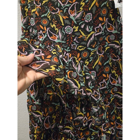 Ted Baker Women's Floral A-Line Midi Skirt Size 4 Multicolor - Picture 6 of 11